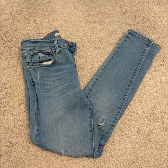 Levi’s 720 High Rise Super Skinny Ripped Jeans [petite] - Picture 1 of 7